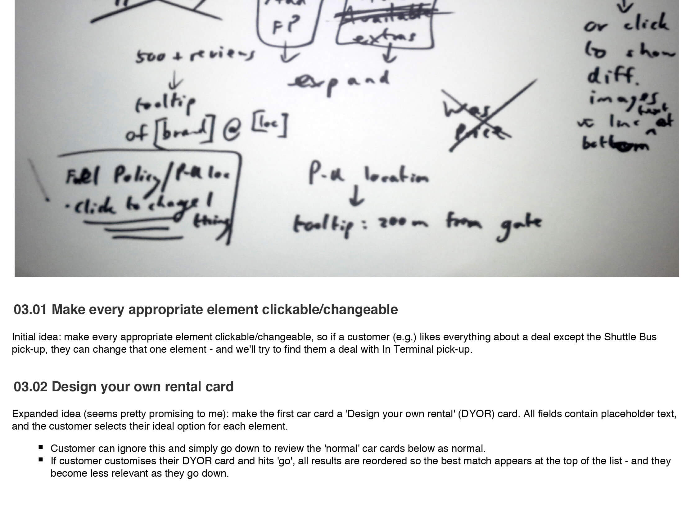 Screenshot from the documentation of the sketching session in Confluence